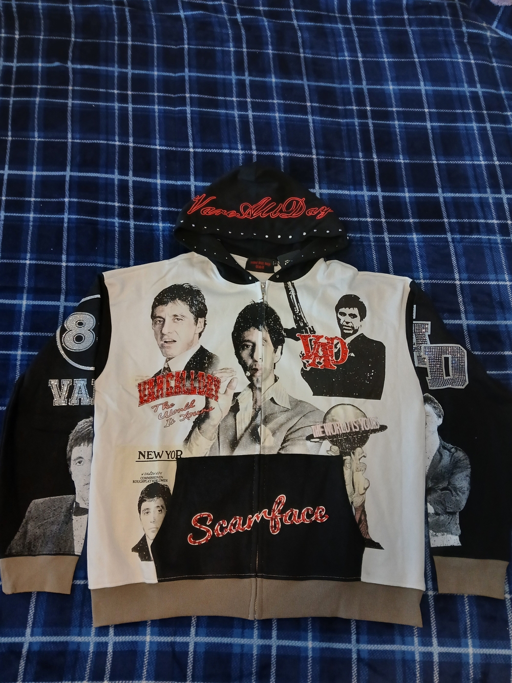 Vare All Day Scarface Graphic Zip Up